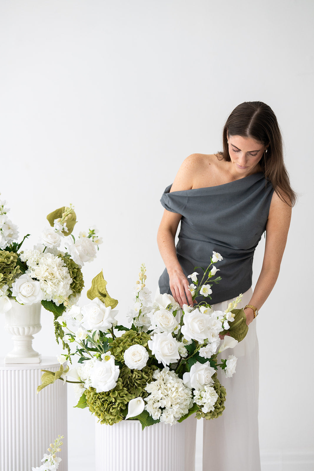 Cream & Green Cloud Arrangement