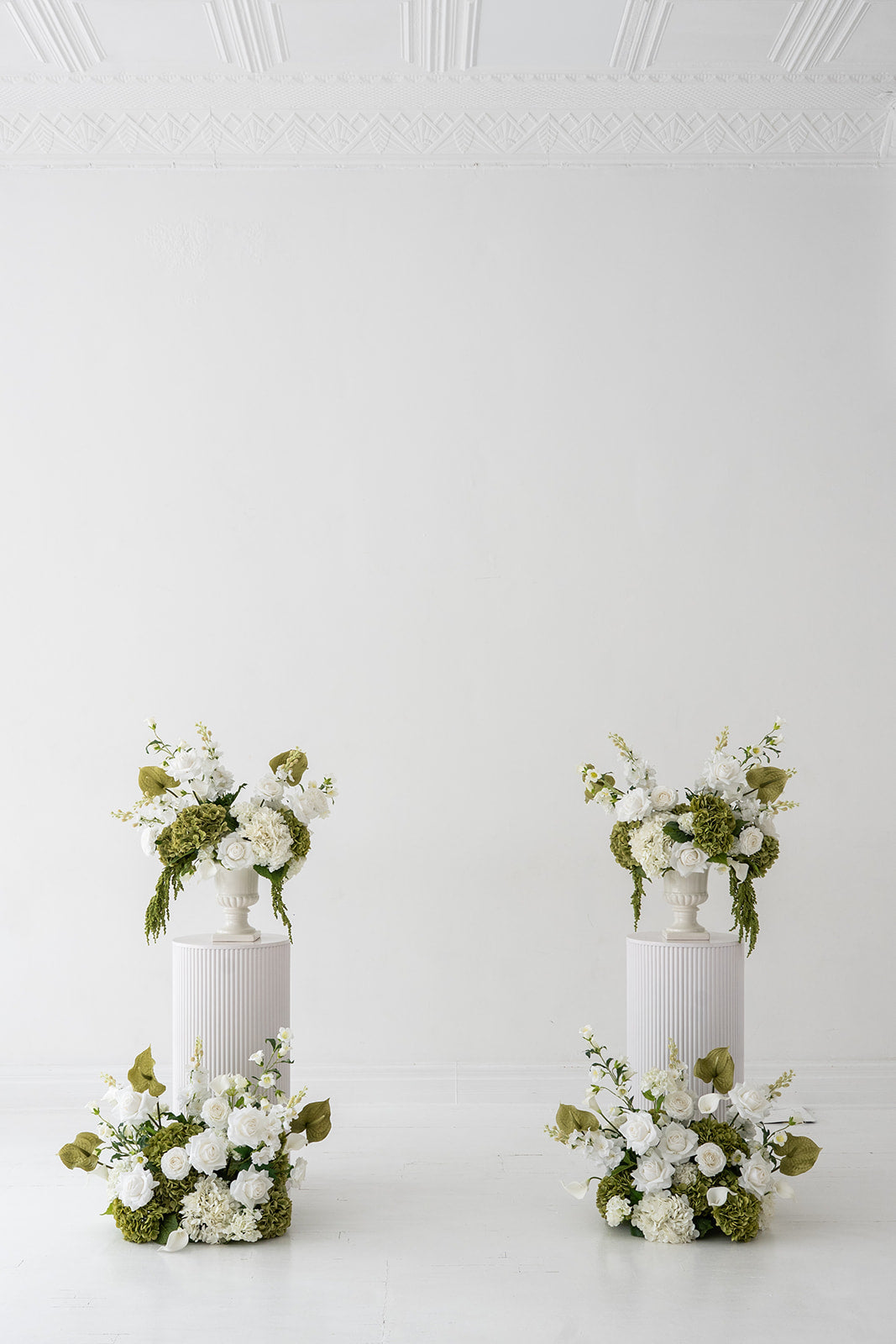 Cream & Green Urn Arrangement