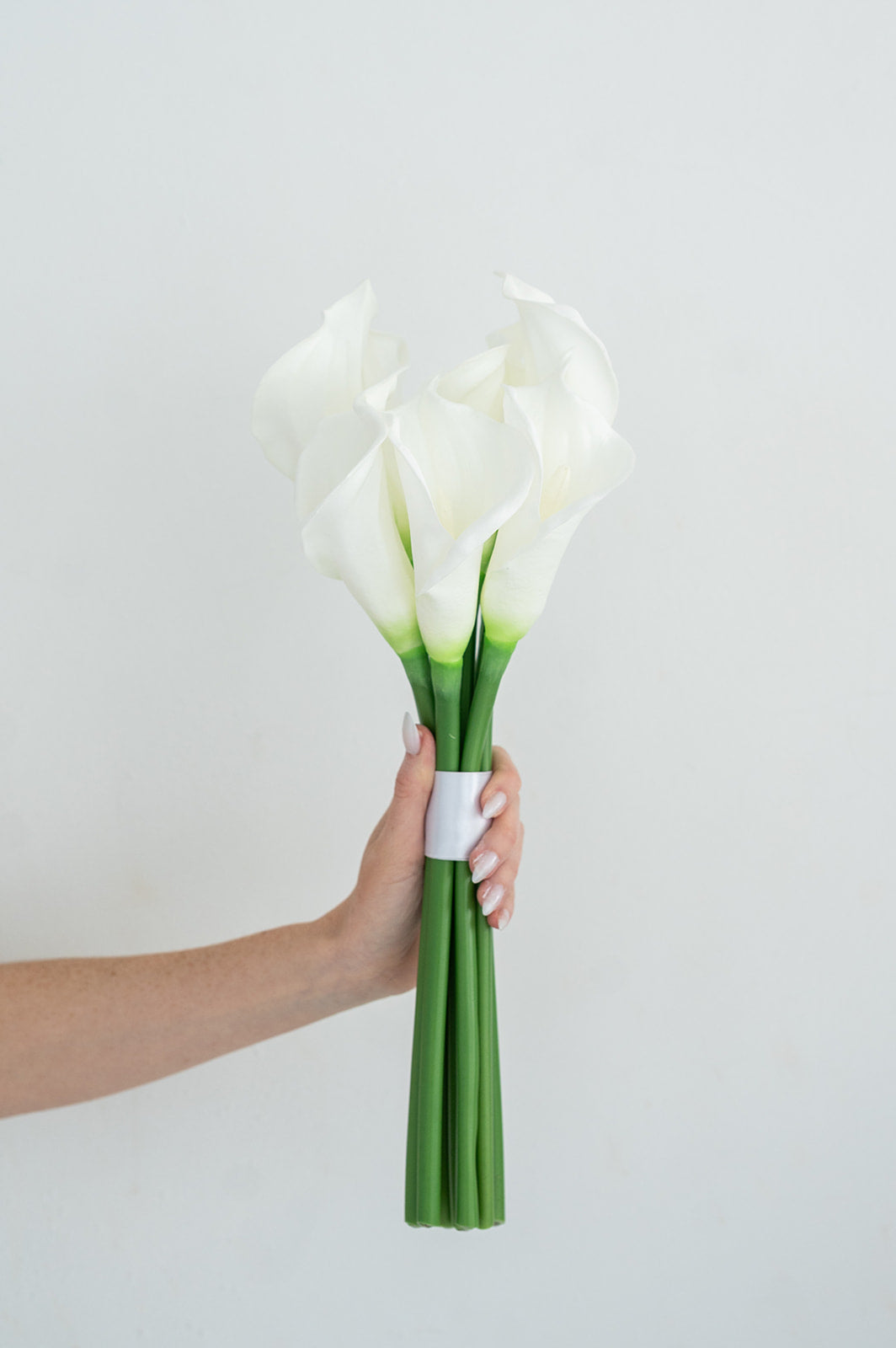 bridal bouquet white calla lilies The Charlotte Bouquet (Bridesmaid Size) – Forever Floral Co