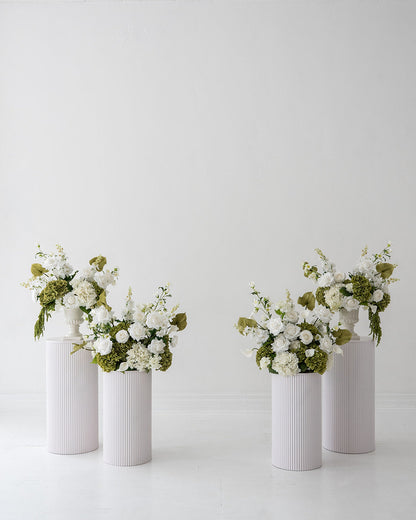 Cream & Green Statement Arrangement Set (4 pieces)