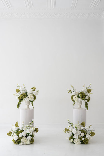 Cream & Green Urn Arrangement