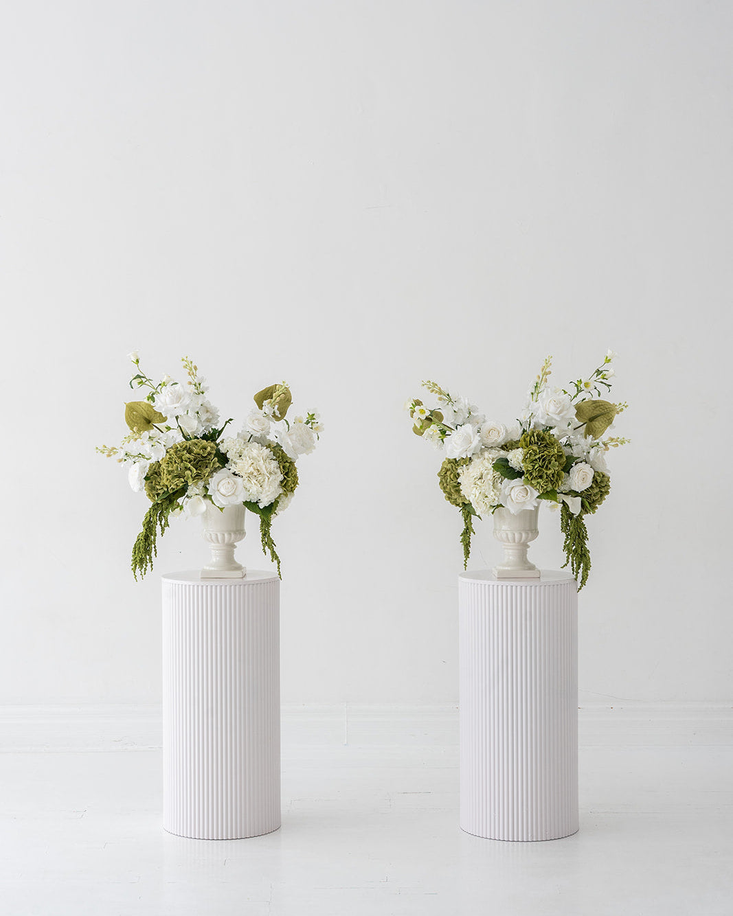 Cream & Green Urn Arrangement