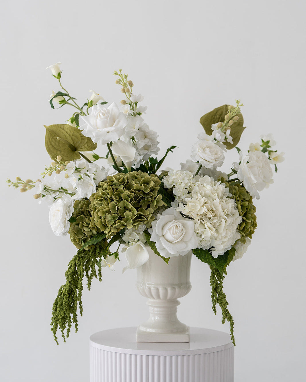 Cream & Green Urn Arrangement