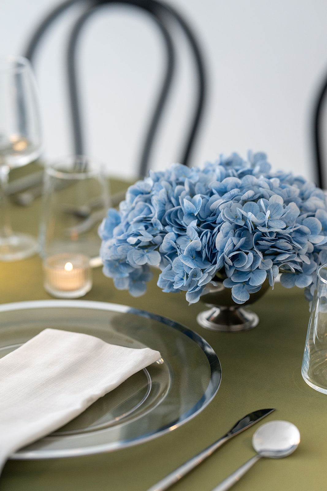 Hydrangea Petite Centerpiece (Blue)