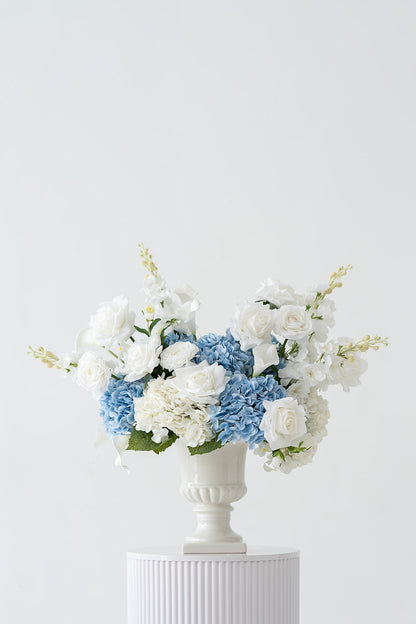 Blue & White Urn Set (2 pieces)