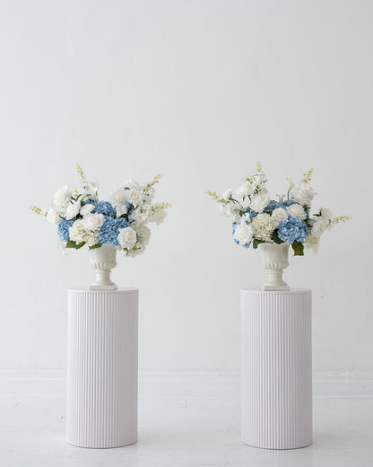 Blue & White Urn Set (2 pieces)