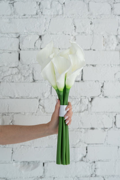wedding bouquet white lilies The Charlotte Bouquet (Bridesmaid Size) – Forever Floral Co