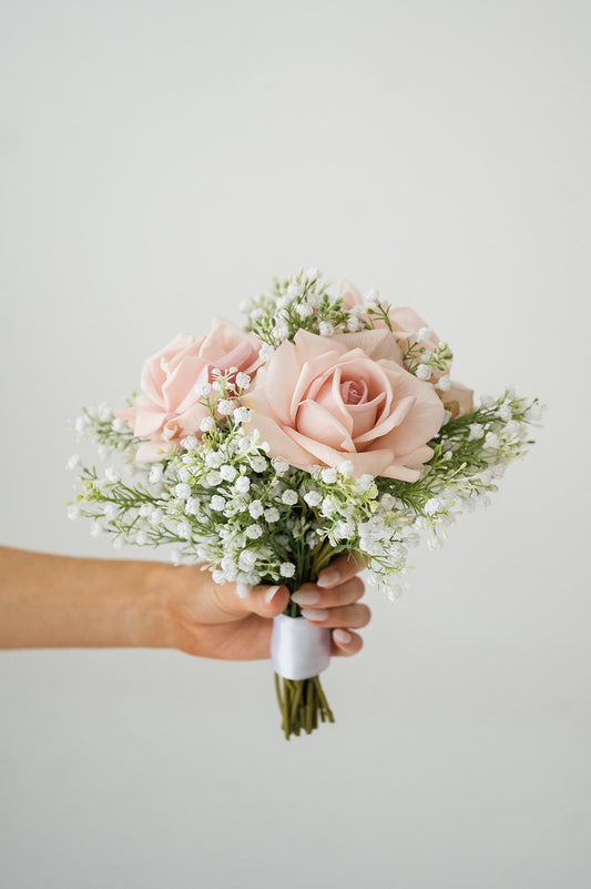 The Meredith Bouquet - Blush Pink (Bridesmaid Size)