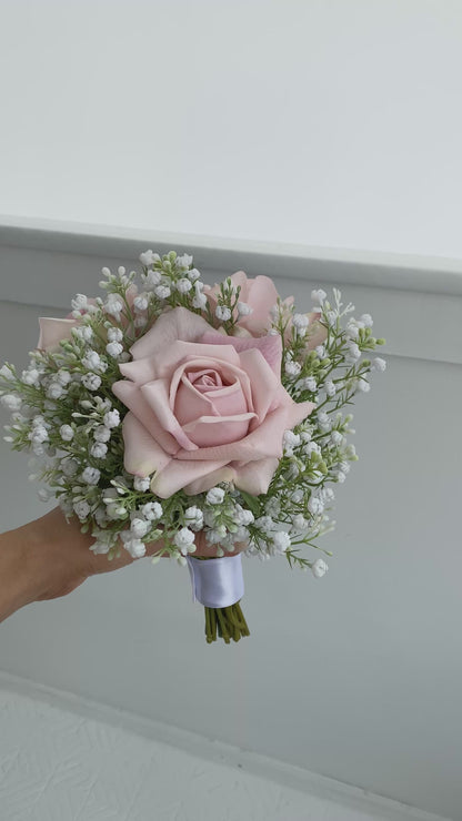 The Meredith Bouquet - Blush Pink (Bridesmaid Size)